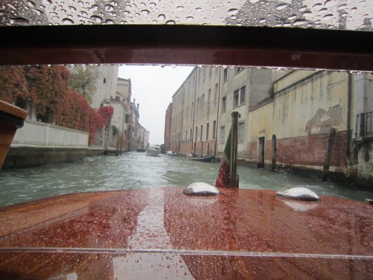 taxi acqueo – vista posteriore, Ott.2015 (Venezia)