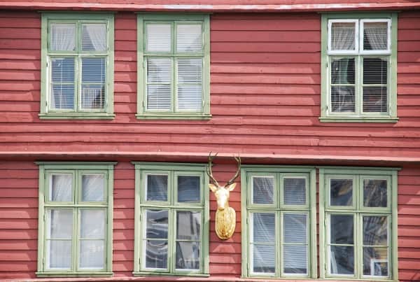 Norvegia, Bergen – casa rossa, 2009