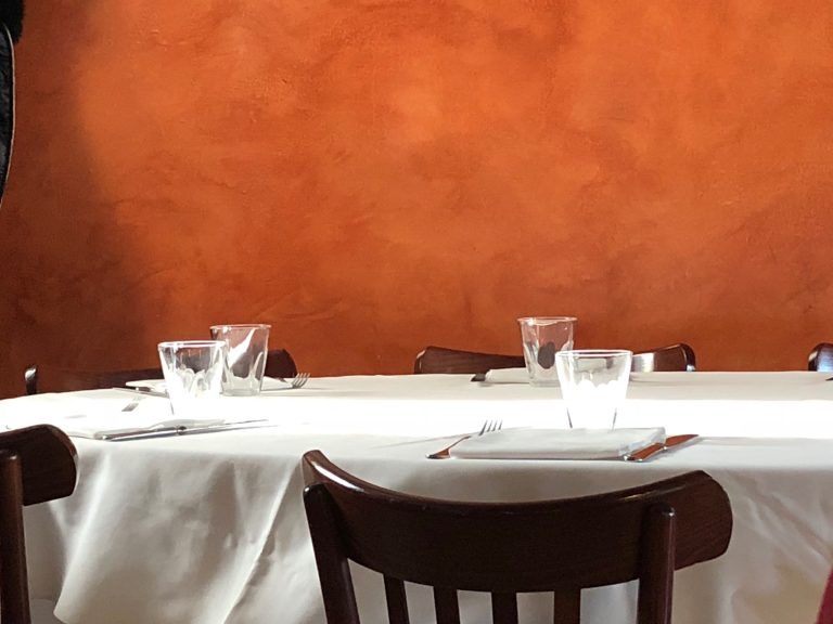 Milan, Nuovo Macello restaurant – on the table (Milan)