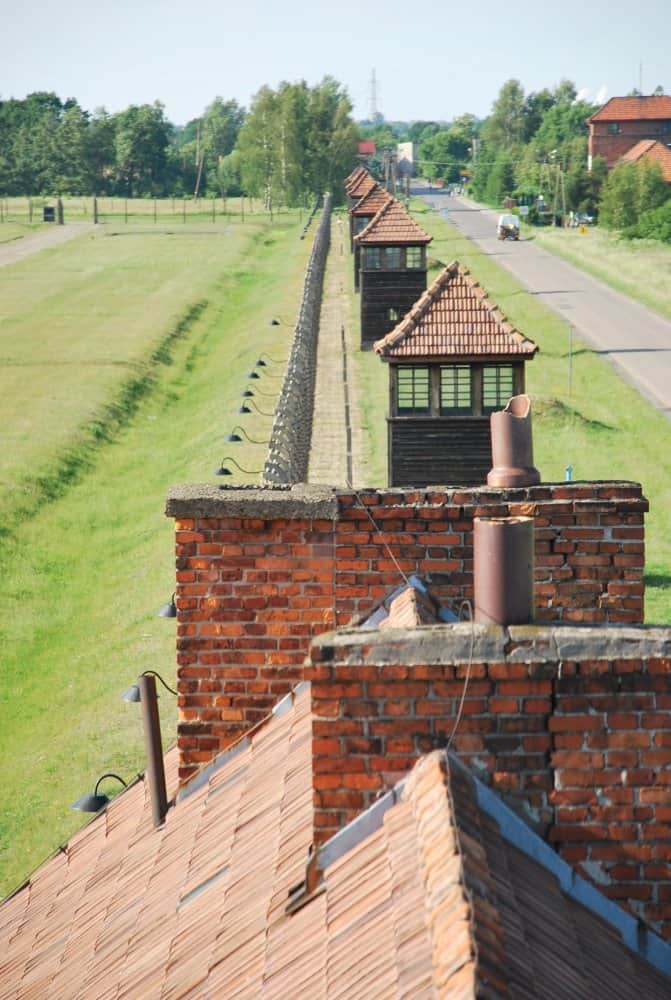 Poland, Birkenau – lookout, May 2009