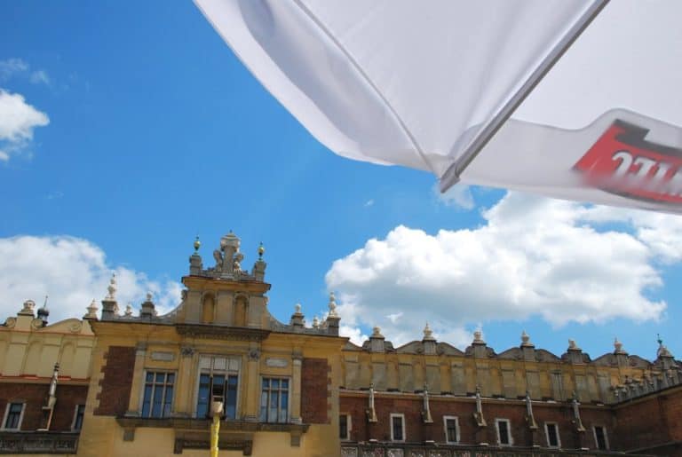Polonia, Cracovia – ombrellone, maggio 2009 (Cracovia)
