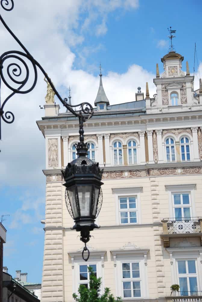 Polonia, Cracovia – lampione, maggio 2009 (Cracovia)