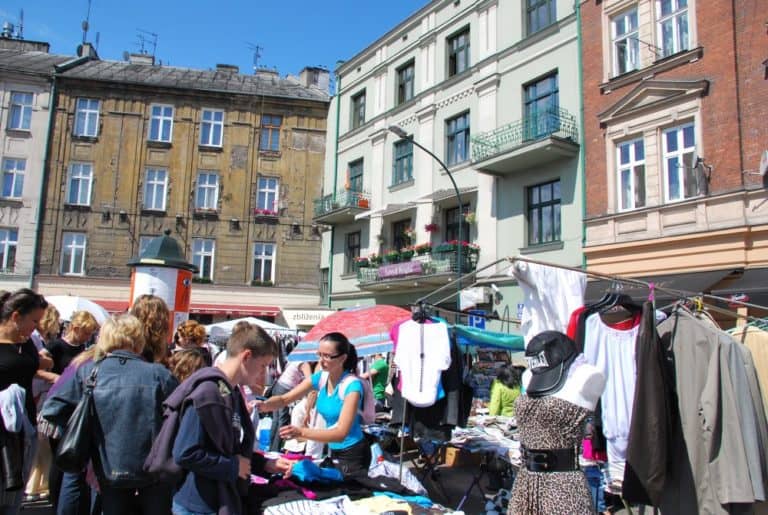 Polonia, Cracovia – mercato all’aperto, maggio 2009 (Cracovia)