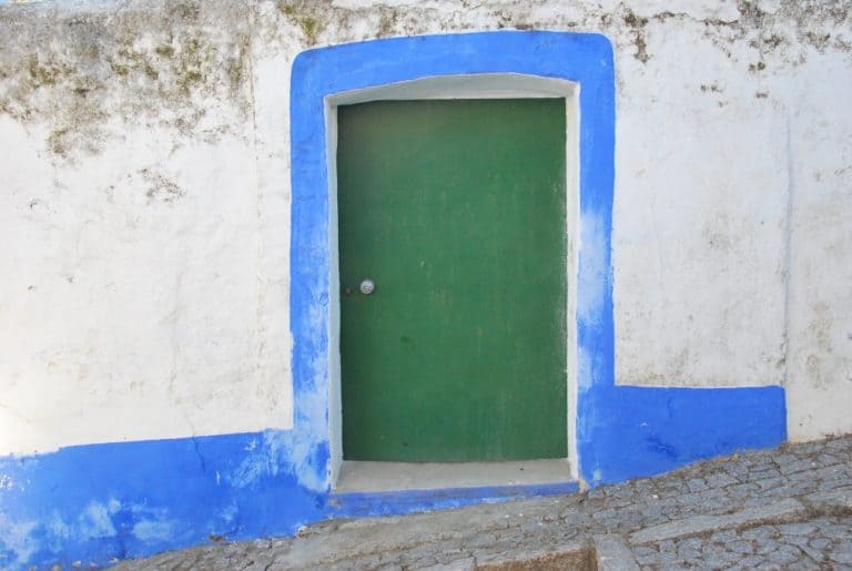 Portogallo, Arraiolos – porta, dicembre 2011 (Alentejo)