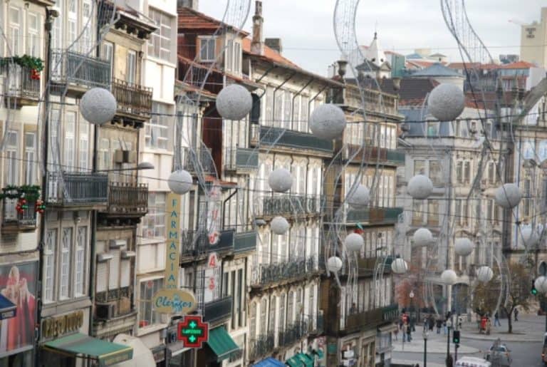 Portogallo, Oporto – decorazioni natalizie, 2009