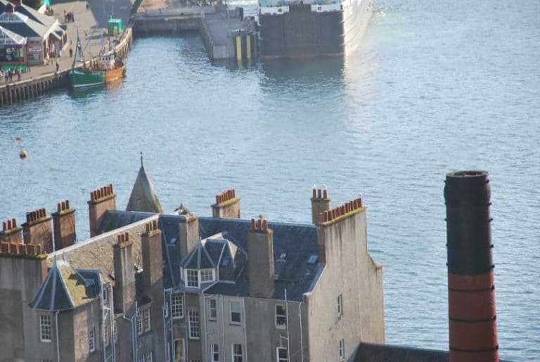 Scotland, Oban – house and chimney, 2010