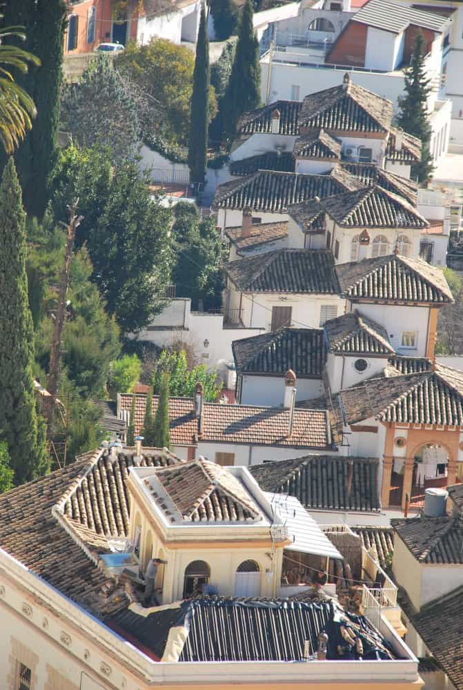 Spain, Granada – roofs, Dec. 2010 (Granada) (Andalucia)