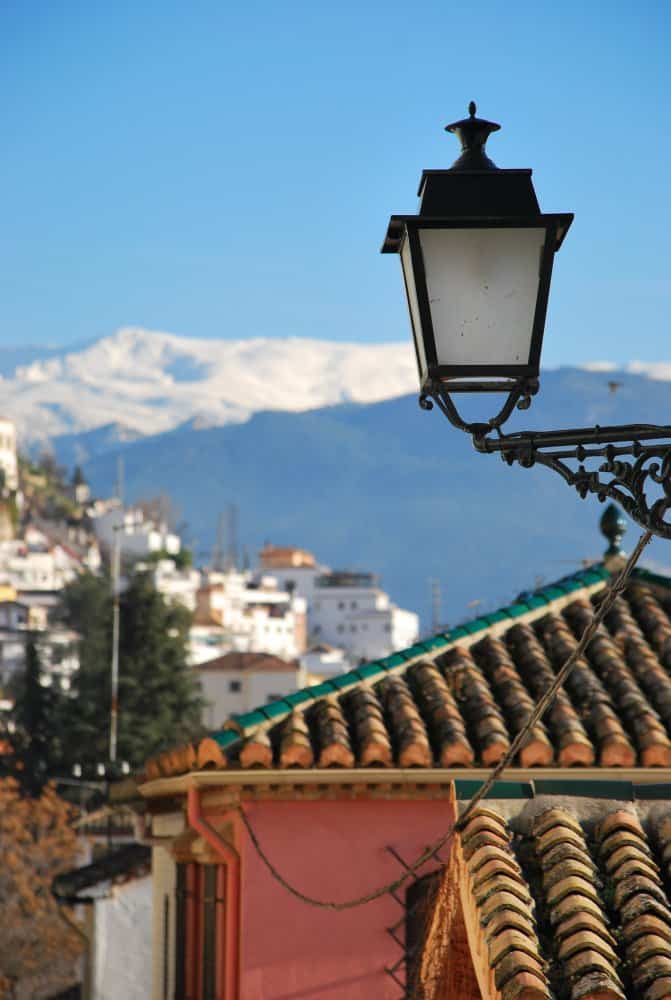 Spain, Granada – lamp, Dec. 2010 (Granada) (Andalucia)
