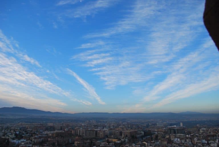 Spain, Granada – sky, Dec. 2010 (Andalucía) (Granada)