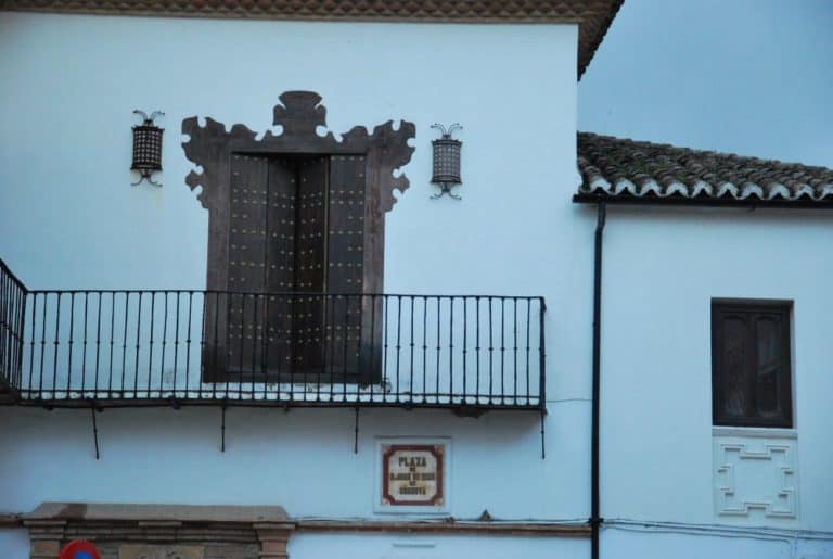 Spagna, Ronda – balcone, dicembre 2010 (Andalusia) (Ronda)