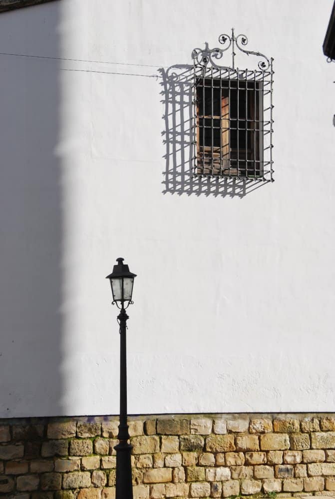 Spain, Ubeda – lamp and window, Dec.2010 (Andalucía)
