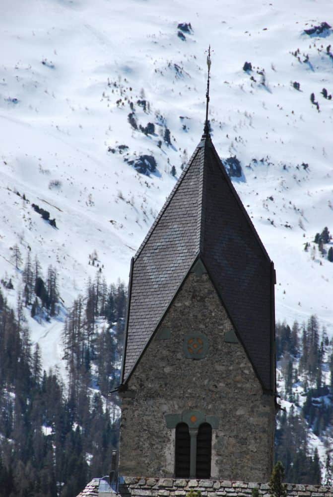 Switzerland, St. Moritz – spire, May 2012 (Sankt Moritz)