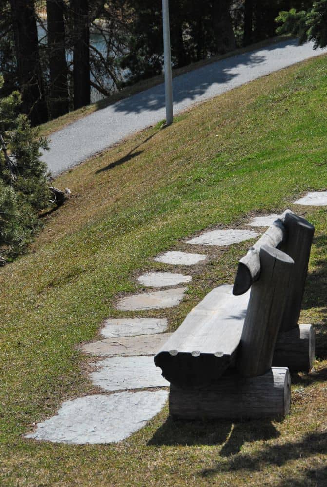 Switzerland, St. Moritz – bench, May 2012 (Sankt Moritz)