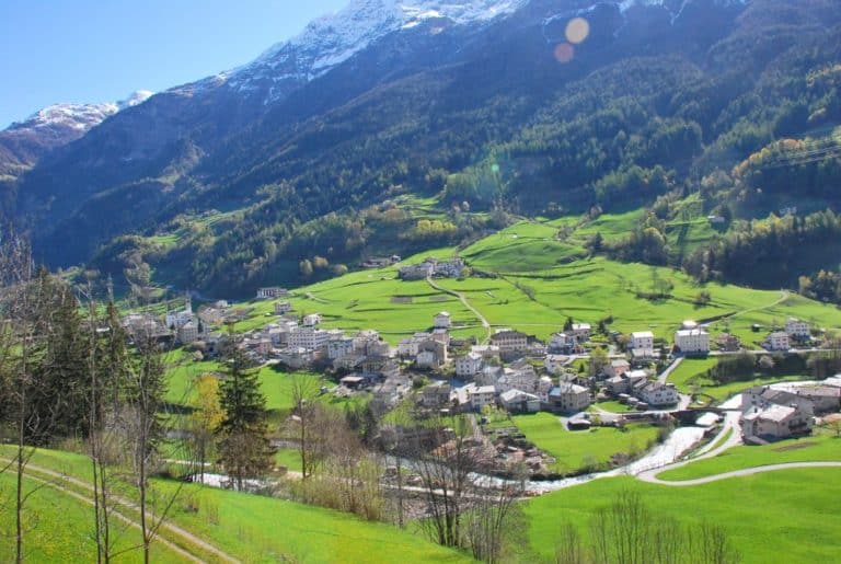 Switzerland, Bernina Express – small town, May 2012