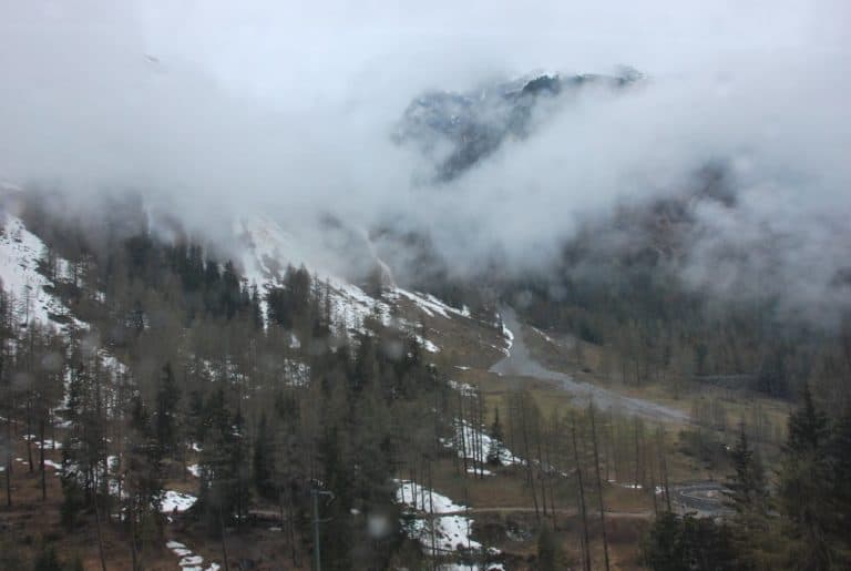 Switzerland, Glacier Express – mist, May 2012