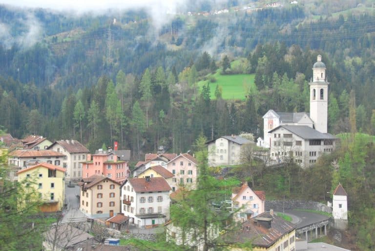 Switzerland, Glacier Express – town, May 2012