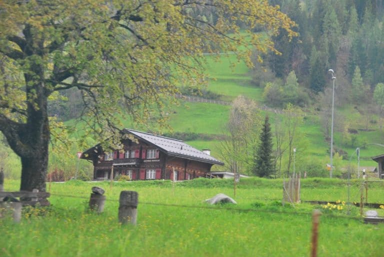 Switzerland, Glacier Express – wooden house, May 2012