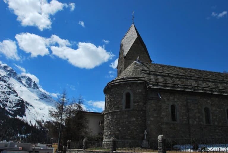 Switzerland, St.Moritz – church and sky, May 2012 (Sankt Moritz)