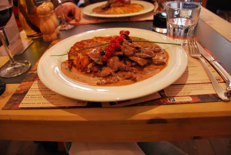 Switzerland, St.Moritz – meal, May 2012 (Sankt Moritz)