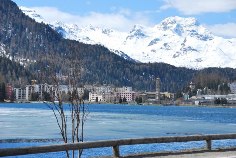 Svizzera, St. Moritz – vista lago, maggio 2012 (St Moritz)