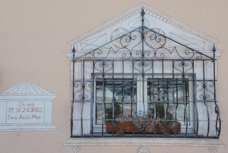 Switzerland, St.Moritz – window, May 2012 (Sankt Moritz)