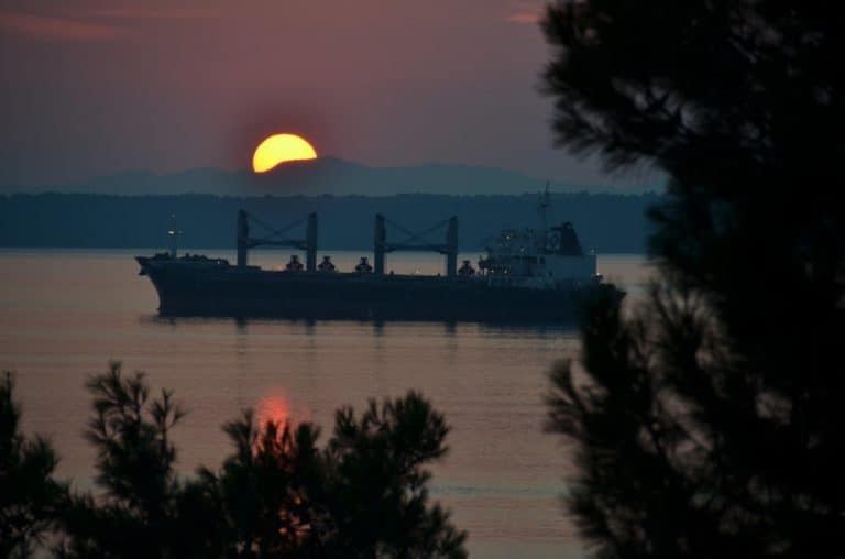 Turkey, Canakkale – ship, Aug.2012