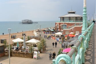 the seaside of Brighton where the restaurant situated