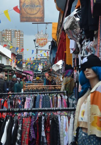 the secondhand clothes shop in the Bohemian area in Brighton