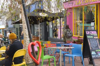 the colourful cafe in the Bohemian area of Brighton