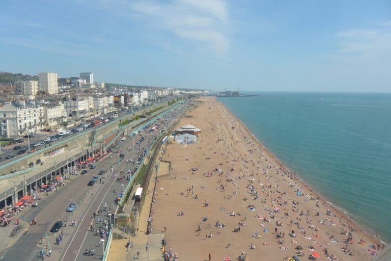 dalla ruota panoramica – linea costiera, Maggio 2016 (Brighton)