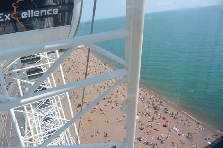dalla ruota panoramica – spiaggia, Maggio 2016 (Brighton)