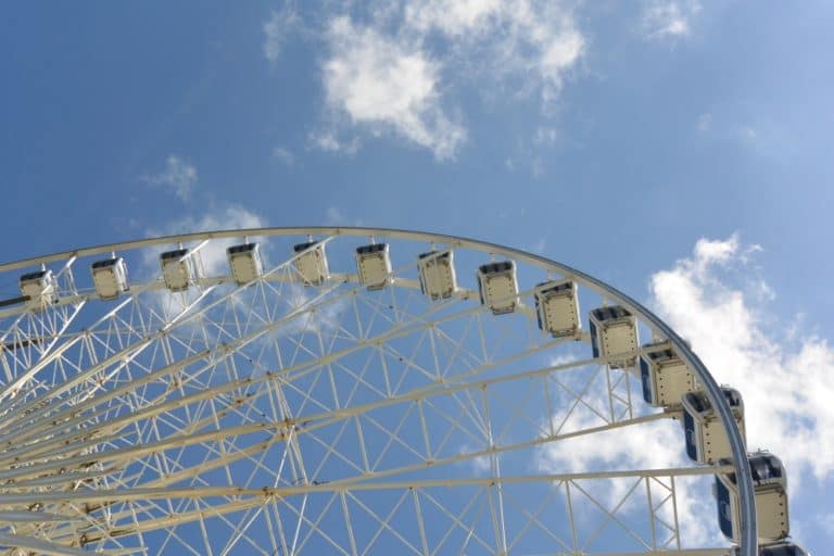 Ruota panoramica – cielo blu, Mag.2016 (Liverpool)