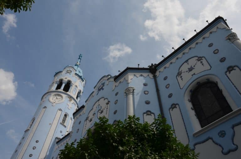 blue church – look up, May 2016 (Bratislava)