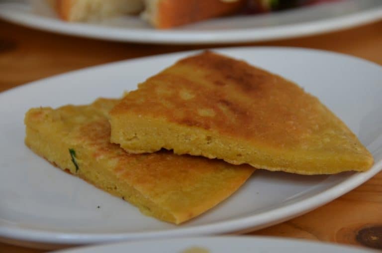restaurant – garlic pancake, May 2016