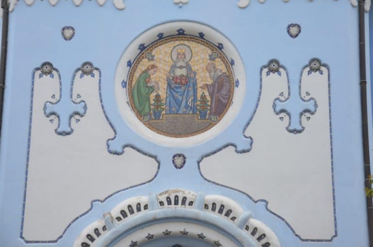 chiesa blu – dettagli del muro, Mag.2016 (Bratislava)