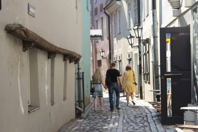 town – walking people, July 2016 (Riga)