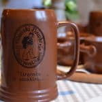 Poland, Gdansk - Gdanski Bowke restaurant, beer mug, Aug.2016