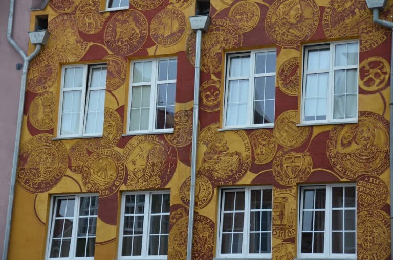 Poland, Gdansk – the wall of a house, Aug.2016 (Gdansk)