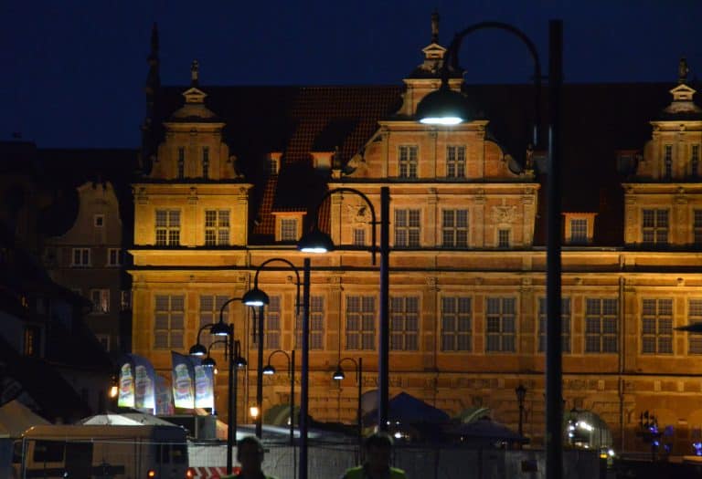 Poland, Gdansk – lamps at night, Aug.2016 (Gdansk)