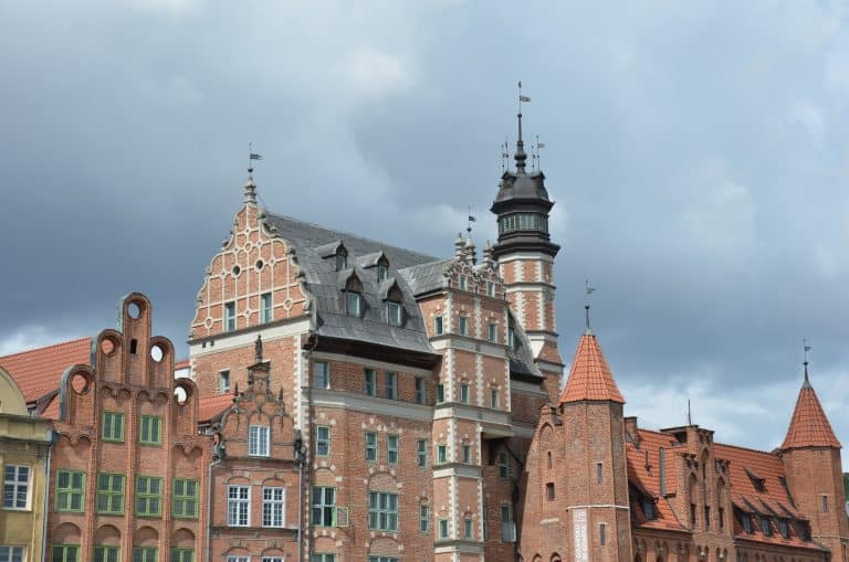 Poland, Gdansk – houses in the old town, Aug.2016 (Gdansk)