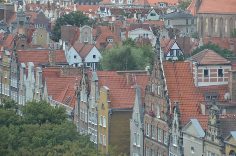 Poland, Gdansk – red roofs, Aug.2016 (Gdansk)