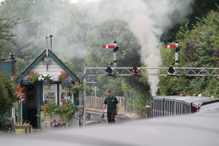 extremely small locomotive train