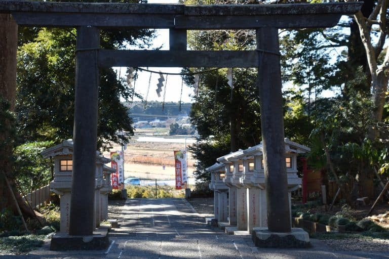 柏市、神明社－鳥居 2018年1月 (千葉県)