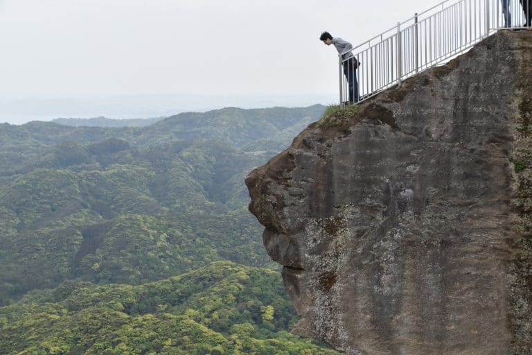 non abbiamo potuto vedere il panorama dell’inferno dal monte Nokogiri