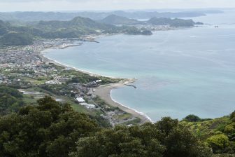 Japan-Chiba-Mt. Nokogiri-view-sea-bay