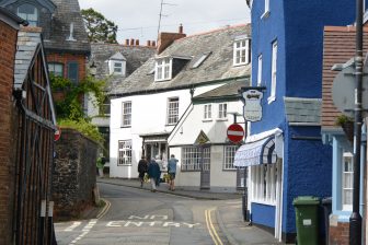 England, Topsham – restaurant, squid dish, Aug.2016