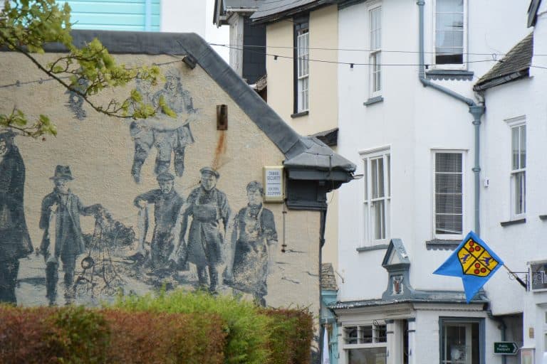 England, Topsham – picture on the wall, Aug.2016 (Topsham)