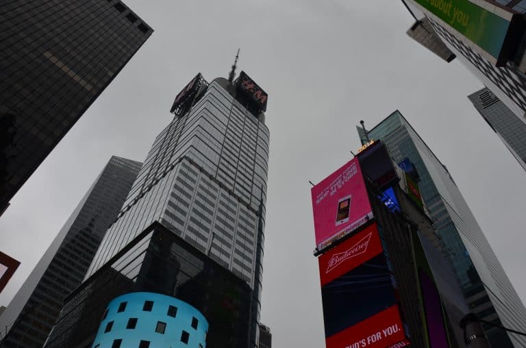 New York, Times Square – look up, Sept.2016 (Nueva York)