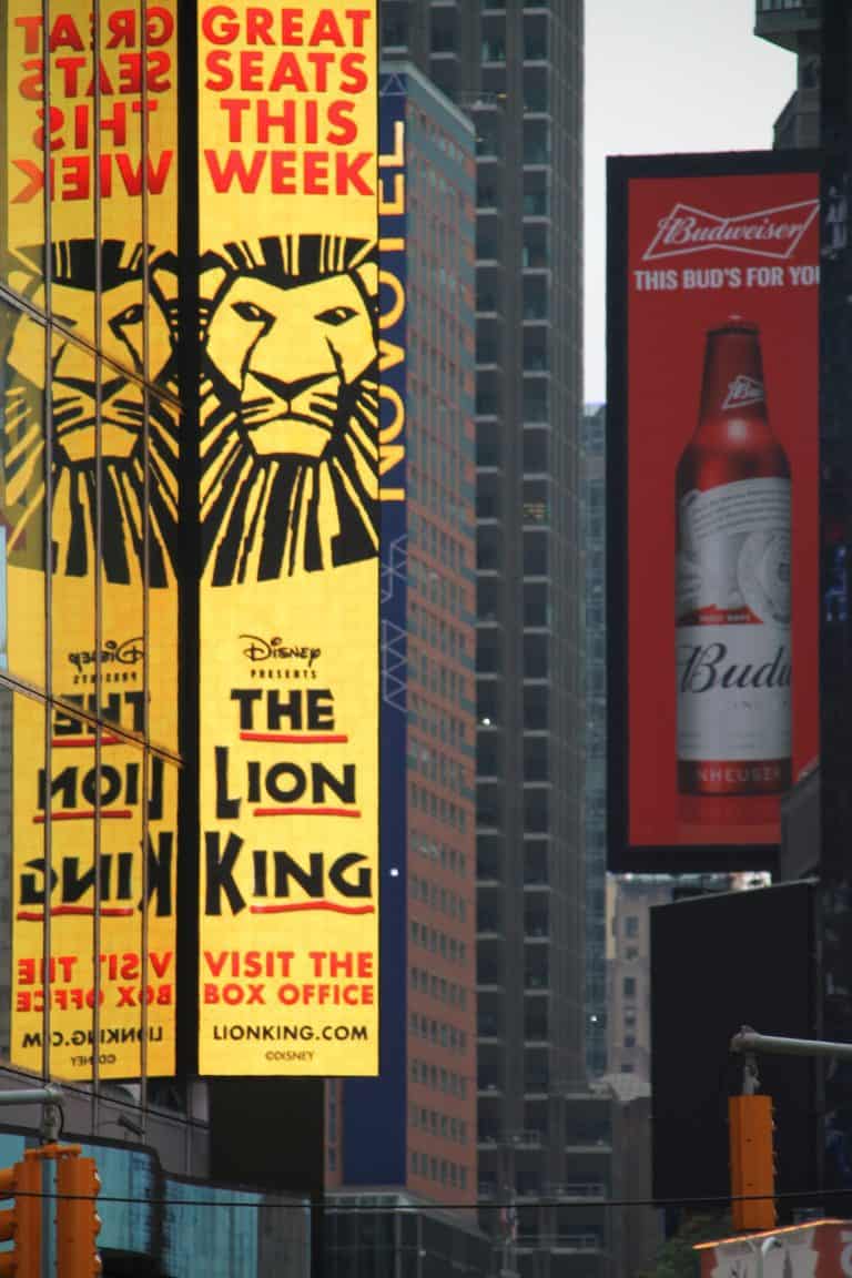 New York, Times Square – Lion King, Sept.2016 (Nueva York)