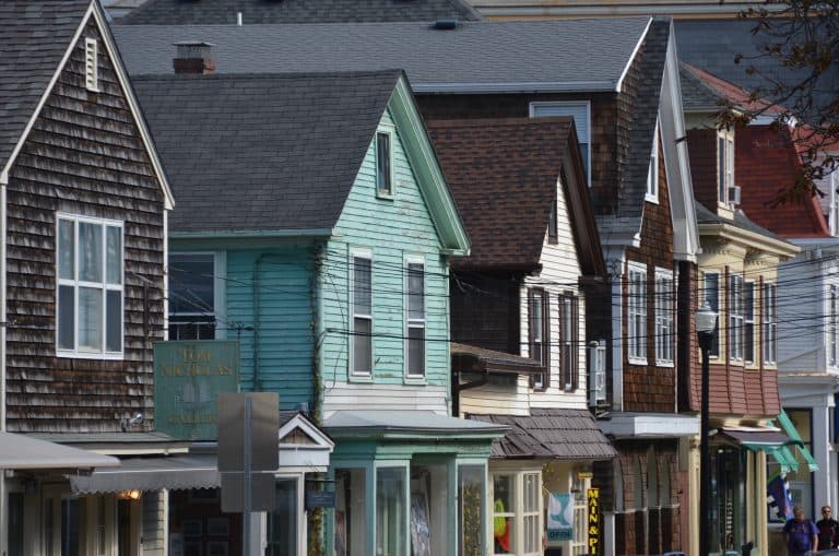 Rockport – row of houses, Oct.2016 (Rockport)